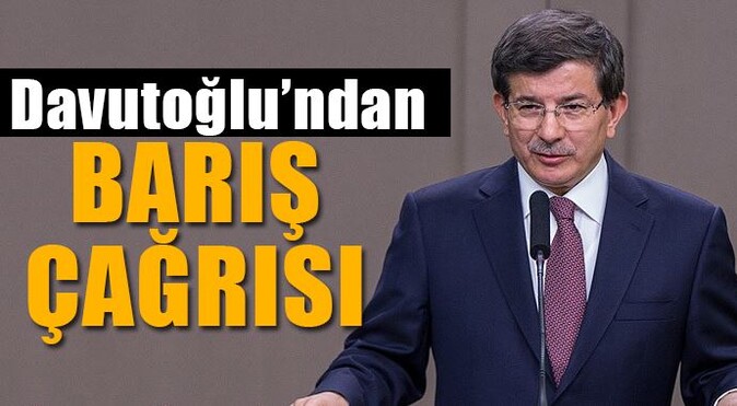 Davutoğlu&#039;ndan Samaras&#039;a barış çağrısı