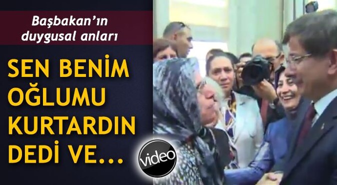 Ahmet Davutoğlu&#039;nun duygusal anları