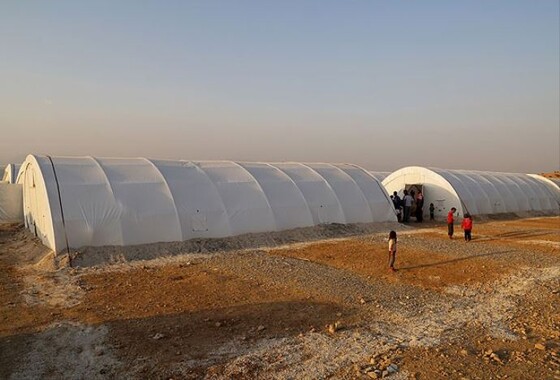 Türkiye&#039;ye sığınan Yezidiler için çadır kuruluyor