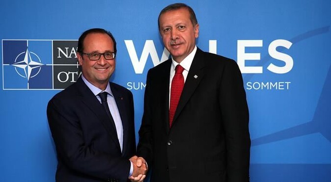 Cumhurbaşkanı Erdoğan, Hollande ile görüştü