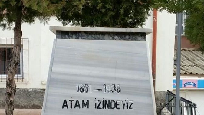 Ankara&#039;da bir okulun bahçesinden Atatürk büstünü çaldılar