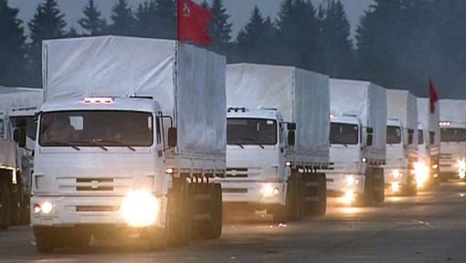 Rusya, Ukrayna&#039;nın doğusuna yardım konvoyu gönderdi