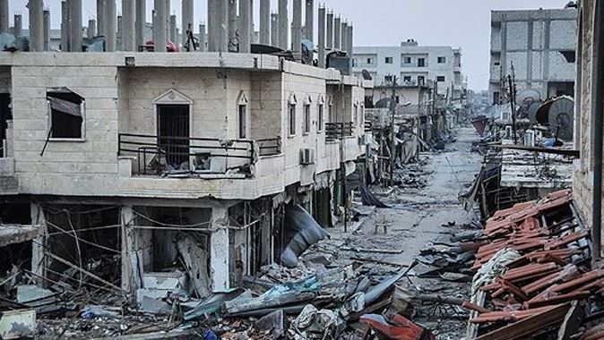 Kobani&#039;de savaş izleri
