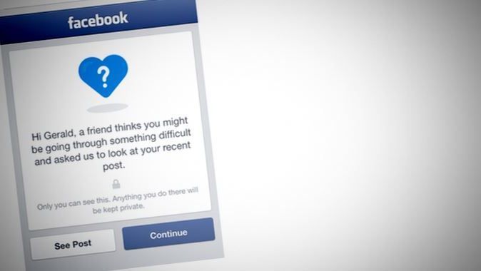 Facebook&#039;tan intihar önleme butonu