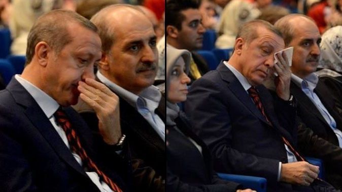 Erdoğan gözyaşlarını tutamadı!