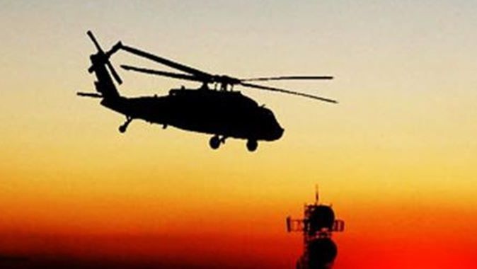 Irak&#039;ta askeri helikopter düştü!