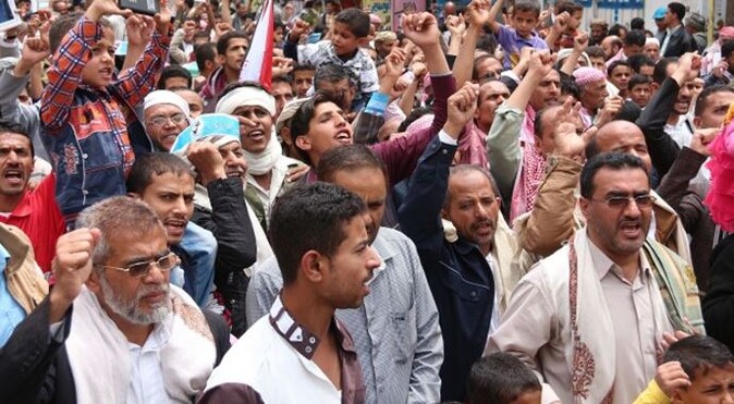 Yemen halkından Cumhurbaşkanı Hadi&#039;ye destek!