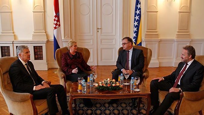 Hırvatistan Cumhurbaşkanı Kitaroviç Bosna Hersek&#039;te