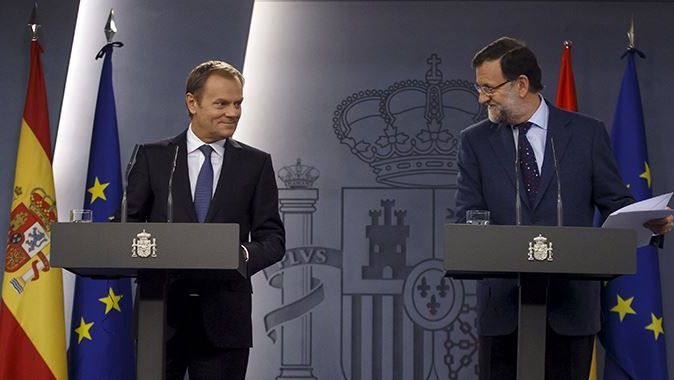 Tusk ve Rajoy ortak basın toplantısı düzenledi