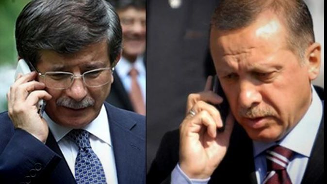 Davutoğlu&#039;ndan  Erdoğan&#039;a telefon!