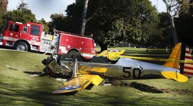 Ünlü aktör uçak kazası geçirdi!
