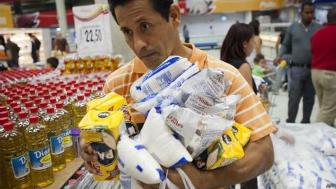 Venezuela&#039;da gıda için parmak izi!