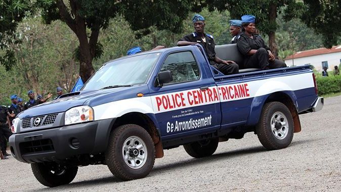 Orta Afrika Cumhuriyeti&#039;nde polis protestosu