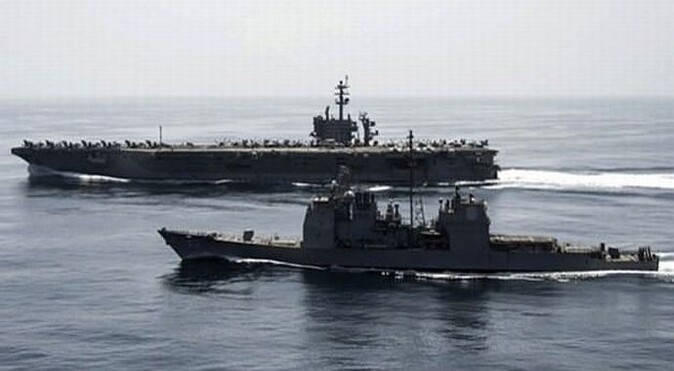 Yemen&#039;e giden İran gemileri ABD donanmasını görünce rota değiştirdi