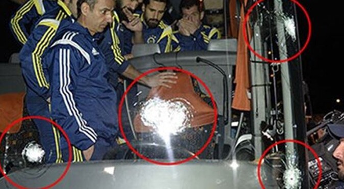 Fenerbahçe kafilesini taşırken ateş açılan otobüste yeni delil