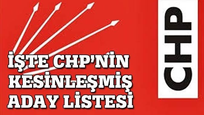 CHP Milletvekili Adayları belli oldu - İşte İl İl CHP MİLLETVEKİLİ ADAYLARI 
