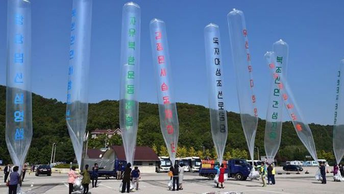 Güney Kore&#039;den Kuzey Kore&#039;ye balonlu eylem