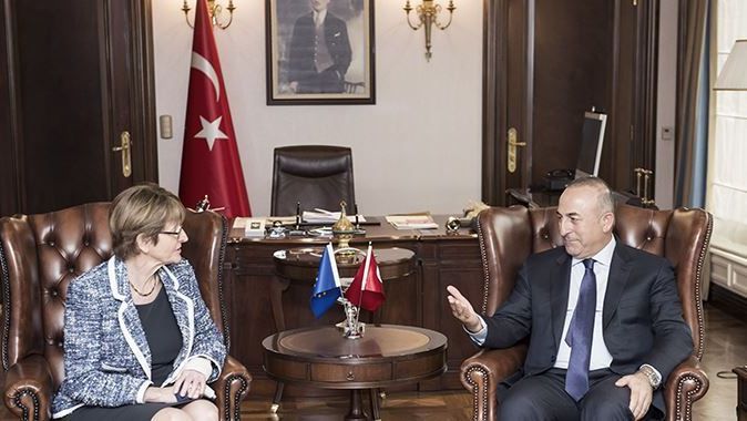 Çavuşoğlu, AKPM Başkanı Brasseur ile görüştü 