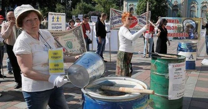 Ukrayna&#039;da, &#039;Finansal Meydan&#039; eylemi