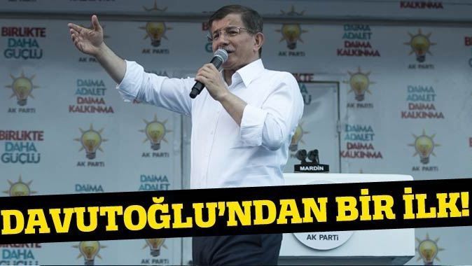 Başbakan Davutoğlu&#039;ndan bir ilk!