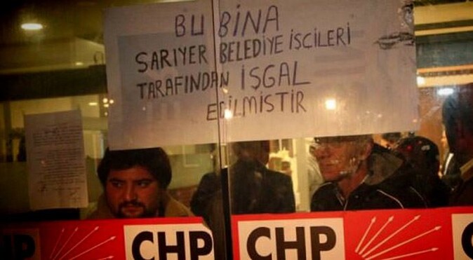 CHP genel merkezinde işçilere dayak!