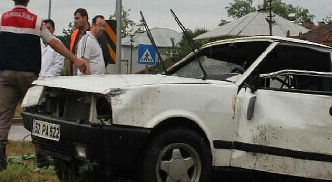 Samsun&#039;da kaza: 1 ölü, 4 yaralı