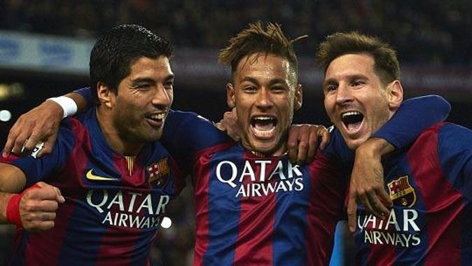 Messi, Neymar, Suarez üçlüsü rekor kırdı