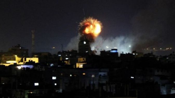İşgal güçleri Gazze&#039;yi vurdu!