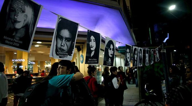 Arjantin&#039;de kadına yönelik şiddete protesto