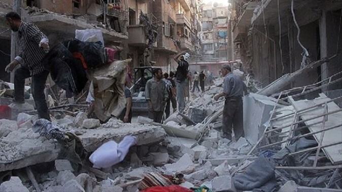 Katil Esad Halep&#039;e varil bombası attı: 15 ölü