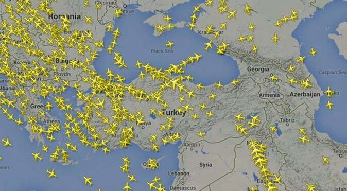 Türk hava sahası &#039;yarım dakika&#039; boş kalmadı!