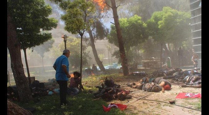 Suruç&#039;taki patlamada, 30 kişi hayatını kaybetti, 104 yaralı var