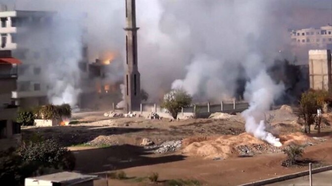 Katil Esad&#039;dan Şam&#039;a zehirli gaz saldırısı