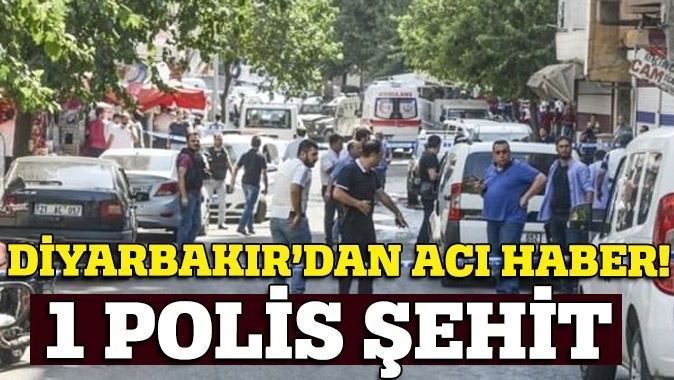 Diyarbakır&#039;daki saldırıda 1 polis şehit oldu!
