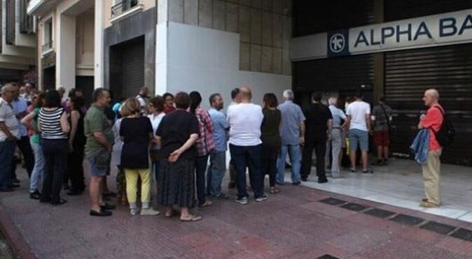 Yunanistan&#039;da bankalar 9 Temmuz&#039;a kadar kapalı