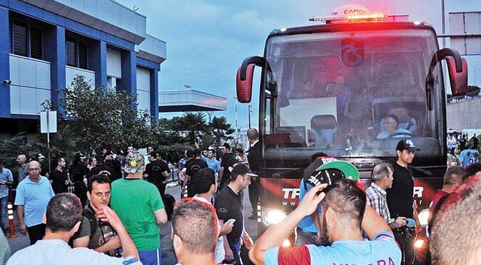 Trabzon&#039;a olaylı karşılama