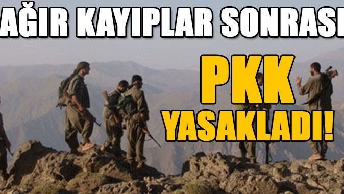 PKK&#039;dan yasak geldi!