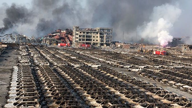 Çin&#039;deki patlamayla ilgili 10 kişi gözaltına alındı