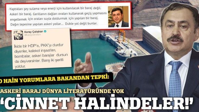 Veysel Eroğlu&#039;ndan barajlara karşı çıkanlara tepki!