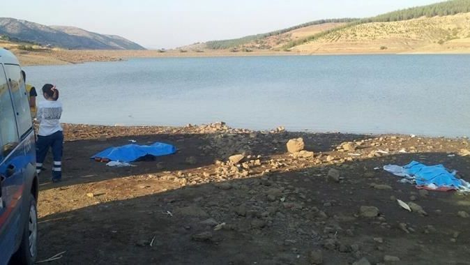Baraj gölüne giren iki kardeş boğuldu