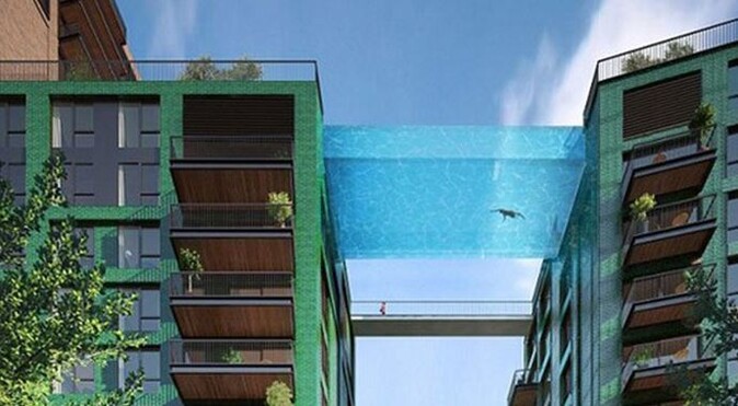 Dünyanın ilk gökyüzü havuzu Londra&#039;da yapılıyor