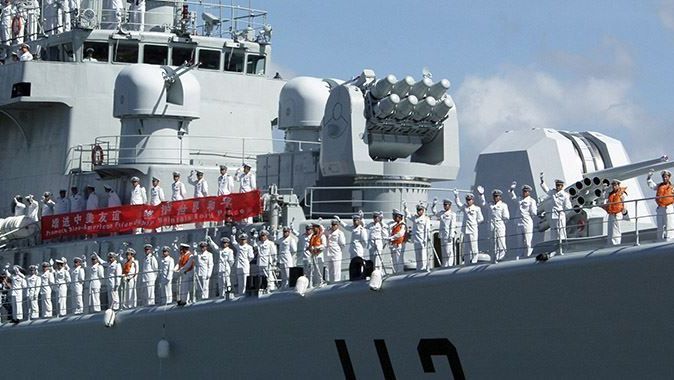 Çin donanması, Güney Çin Denizi&#039;nde tatbikat yaptı