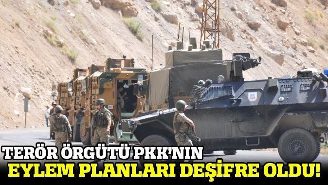 PKK&#039;nın eylem planları deşifre oldu