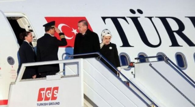Cumhurbaşkanı Erdoğan, Fransa&#039;ya gitti