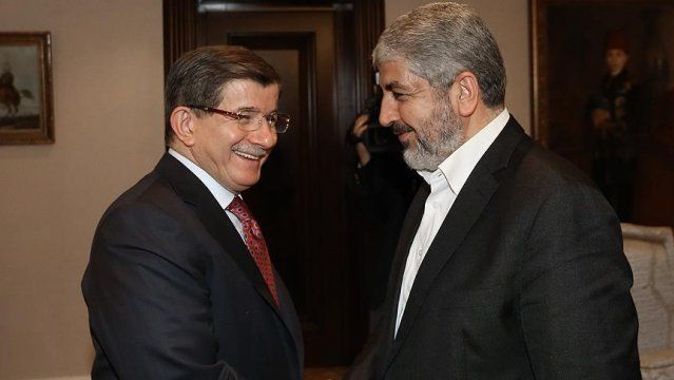 Başbakan Davutoğlu Halid Meşal ile görüştü