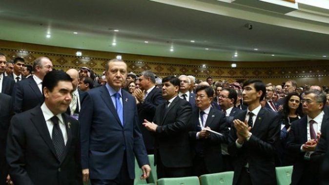 Erdoğan Aşkabat’ta konsere katıldı