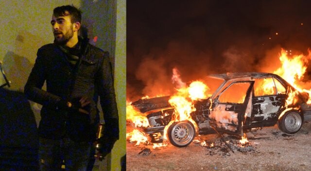 Arabası yanan adam 100 liralık montunun yırtılmasına üzüldü