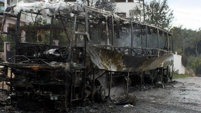 Çin&#039;de halk otobüsü yandı: 14 ölü