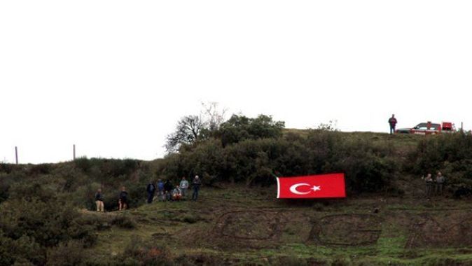 Dağdaki ’OGM&quot;’ yazısı ’PKK’ ile değiştirildi
