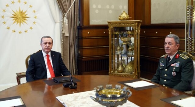 Erdoğan, Genelkurmay Başkanı Akar&#039;ı kabul etti